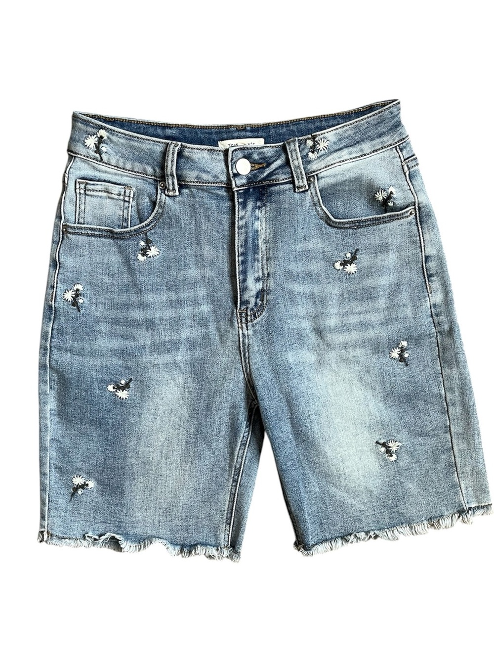 Tea n Rose Floral Jean Shorts
